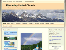 Tablet Screenshot of kimberleyunited.ca